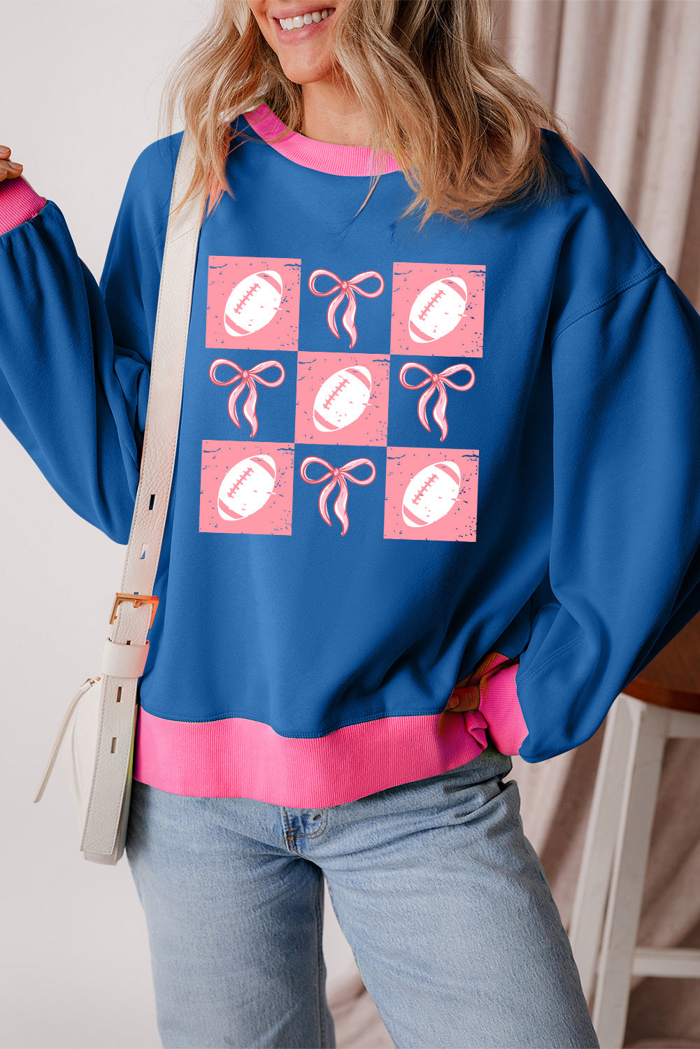 Bowknot Game Day Sweatshirt RTS