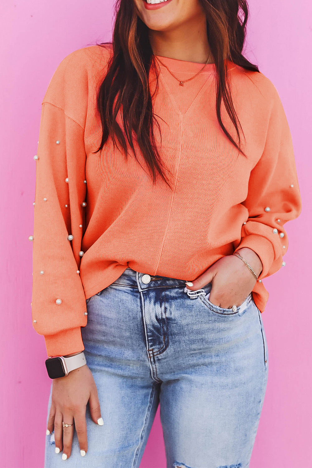 Blue Pearl Sleeve Pullover RTS