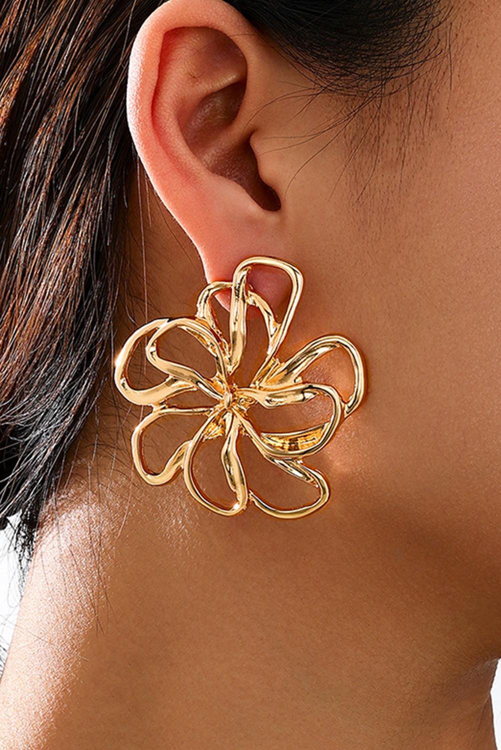 Gold Flower Earrings RTS