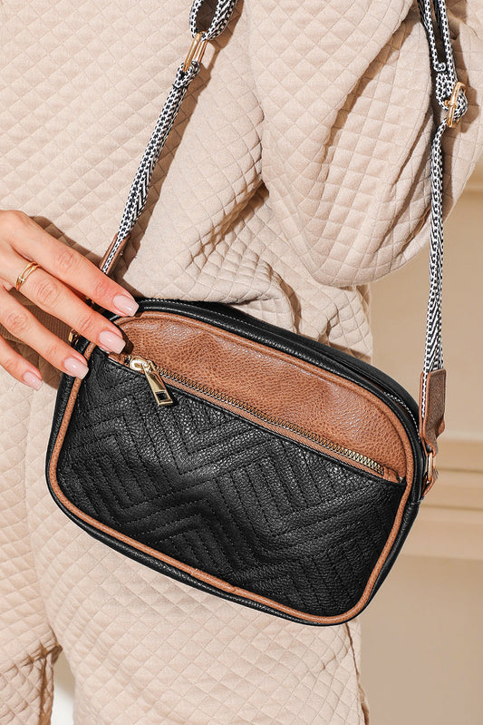 Black Quilted Crossbody RTS