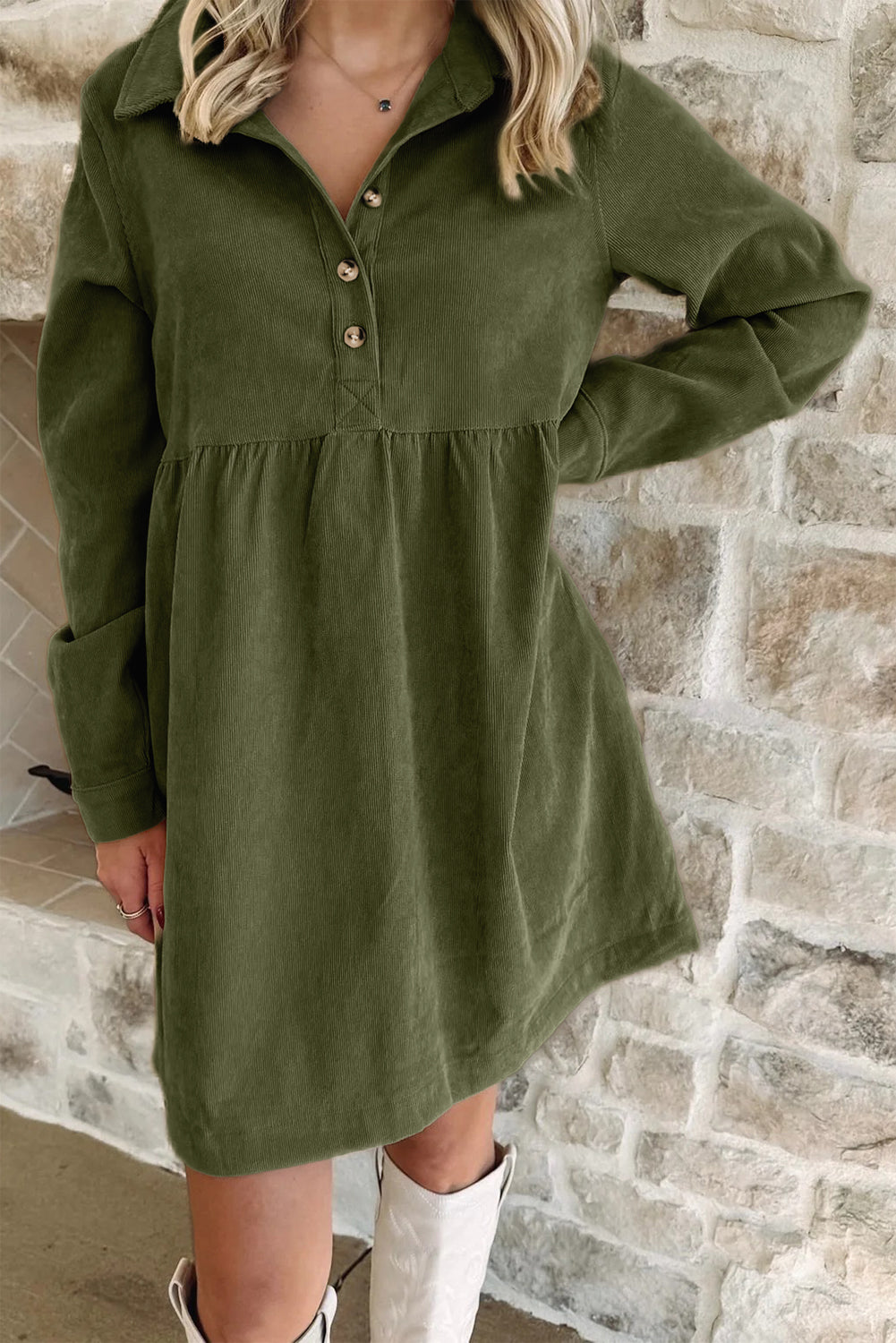Corduroy Mini Dress RTS