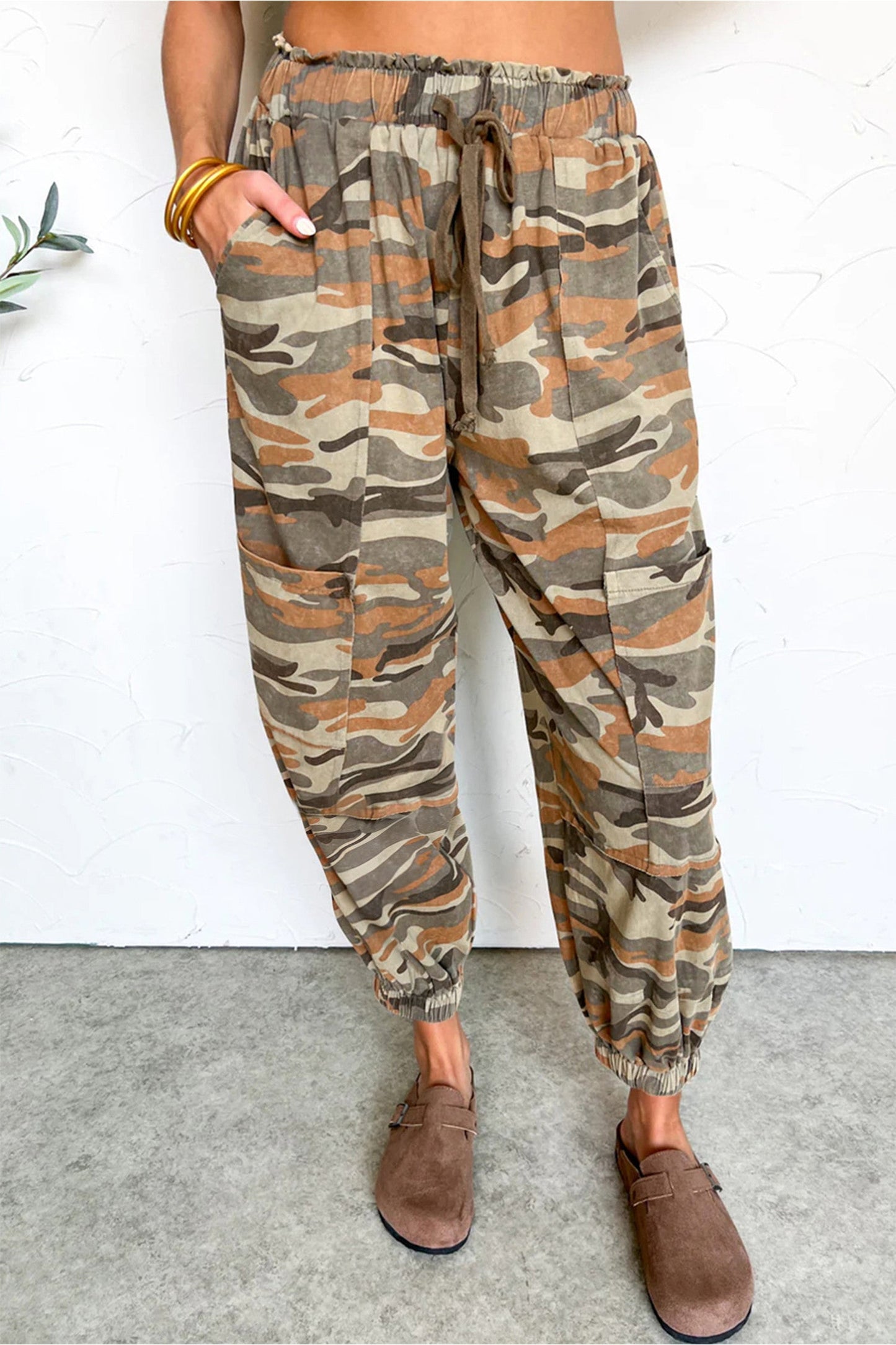 Green Camo Jogger Pants RTS