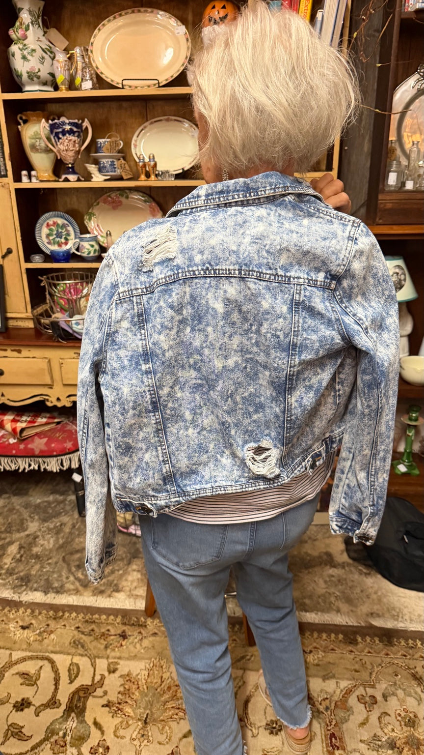 Highway Jeans Acid-Wash Denim Jacket