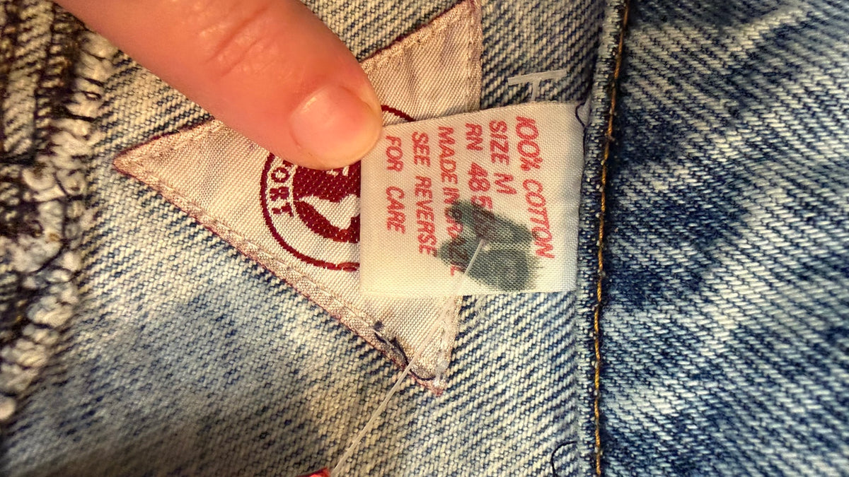 Teddy Bear and Balloon Acid-Wash Jacket