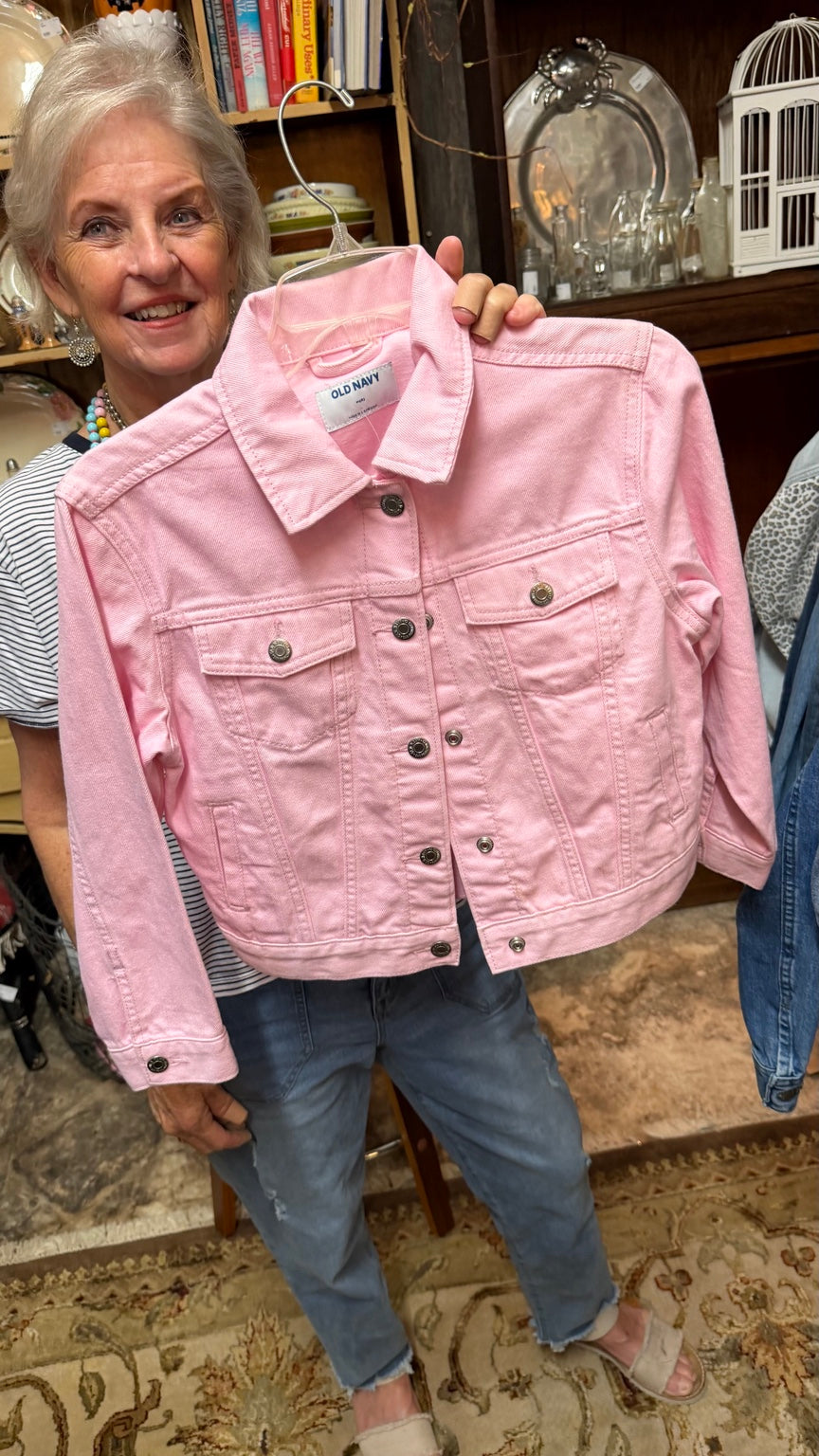Old Navy Pink Denim Jacket