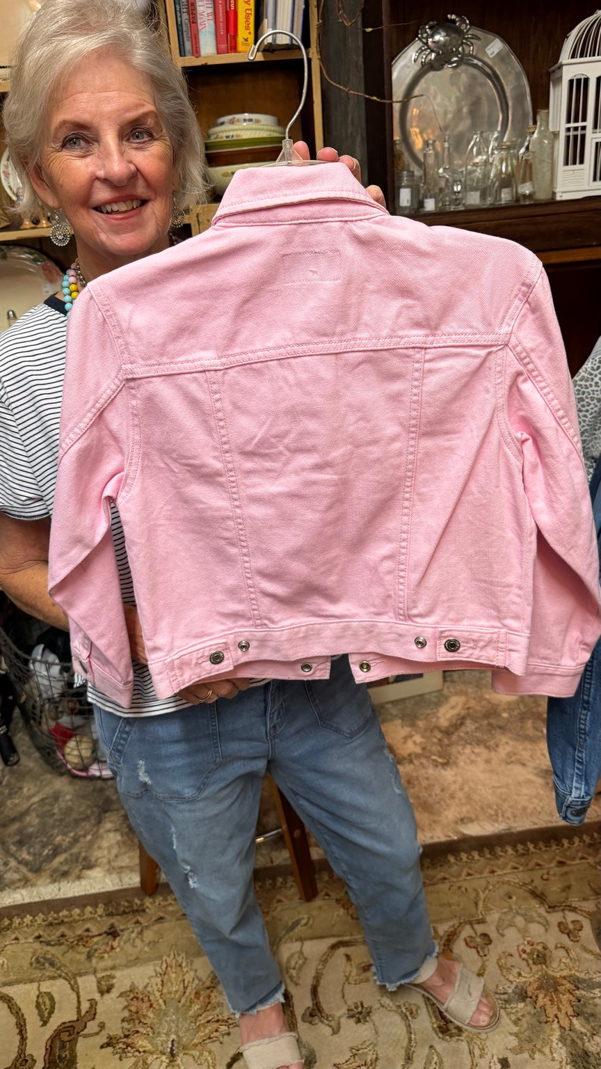 Old Navy Pink Denim Jacket