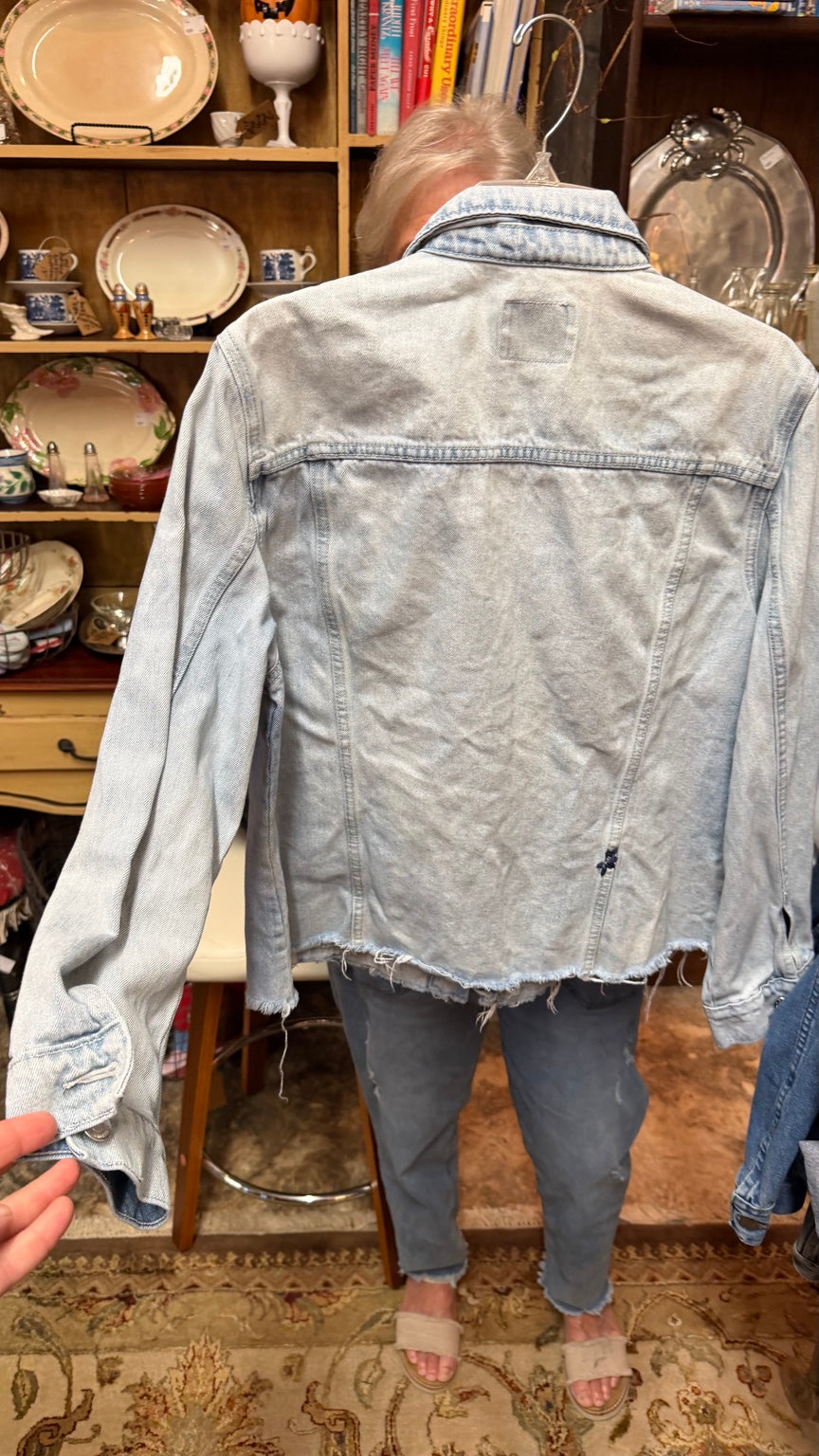 Old Navy Embroidered Denim Jacket