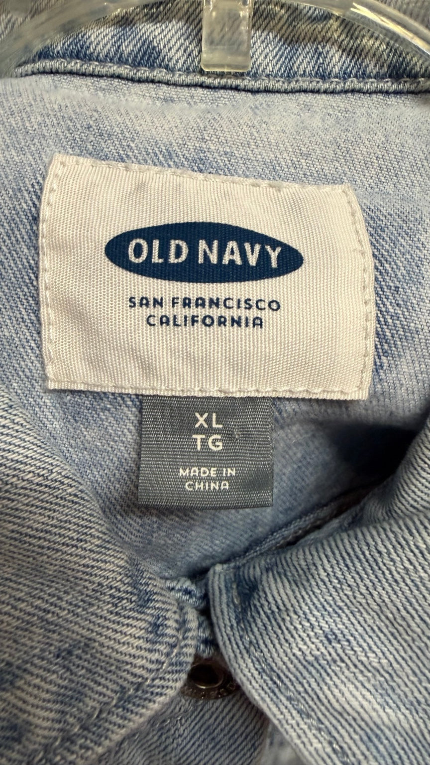 Old Navy Embroidered Denim Jacket