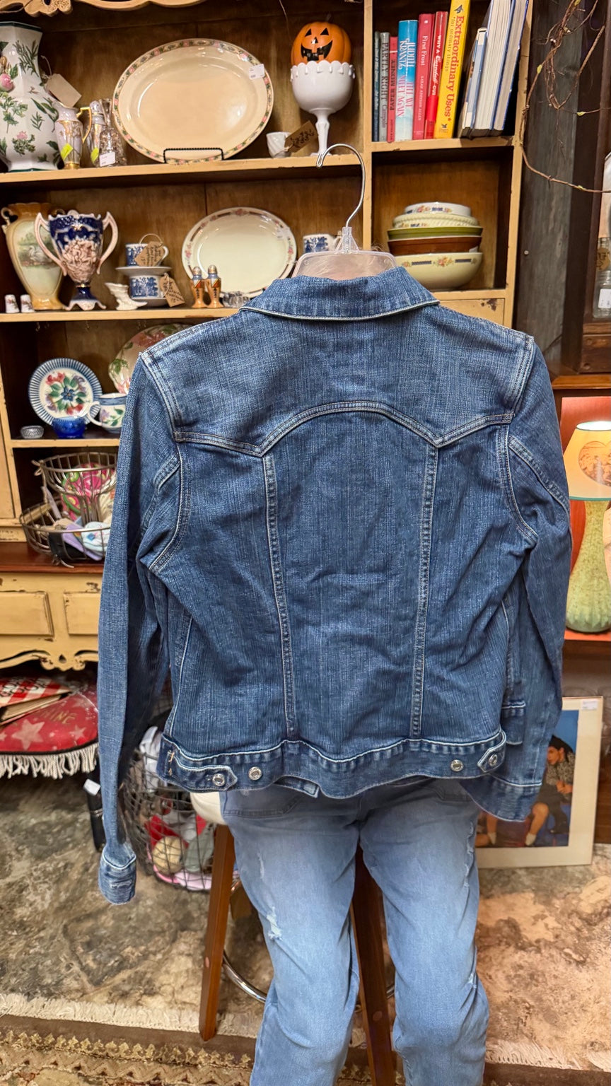 Blue Stretch Denim Jacket