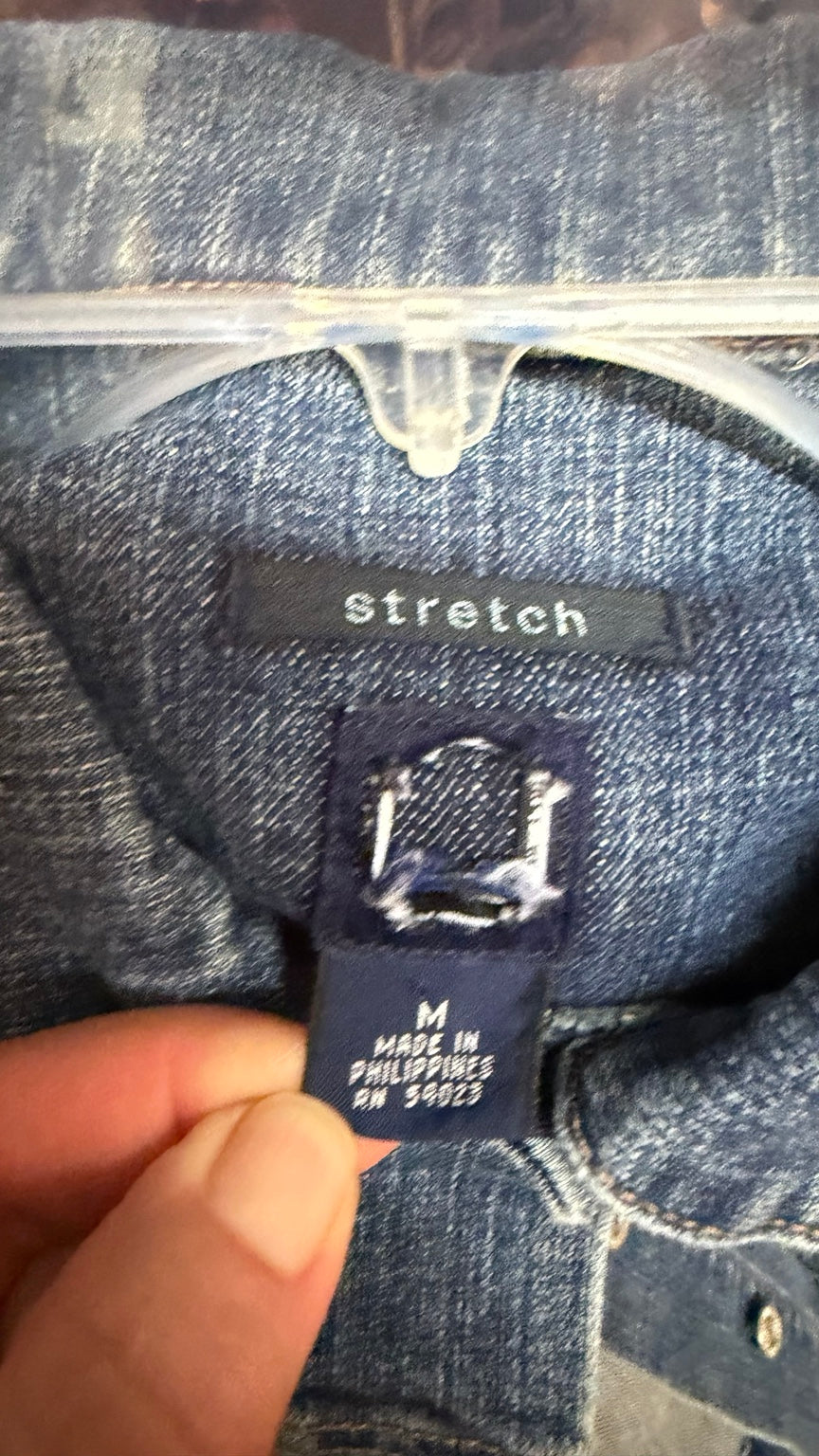 Blue Stretch Denim Jacket