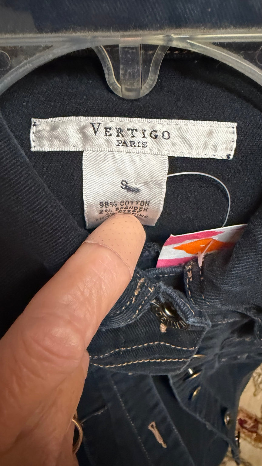 Vertigo Paris Dark Denim Jacket