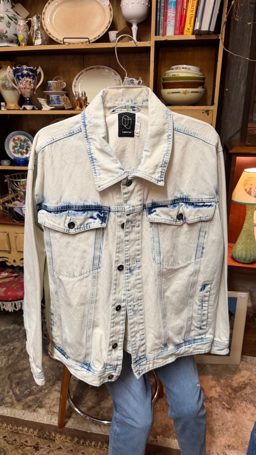 Original Use Light Acid-Wash Denim Jacket
