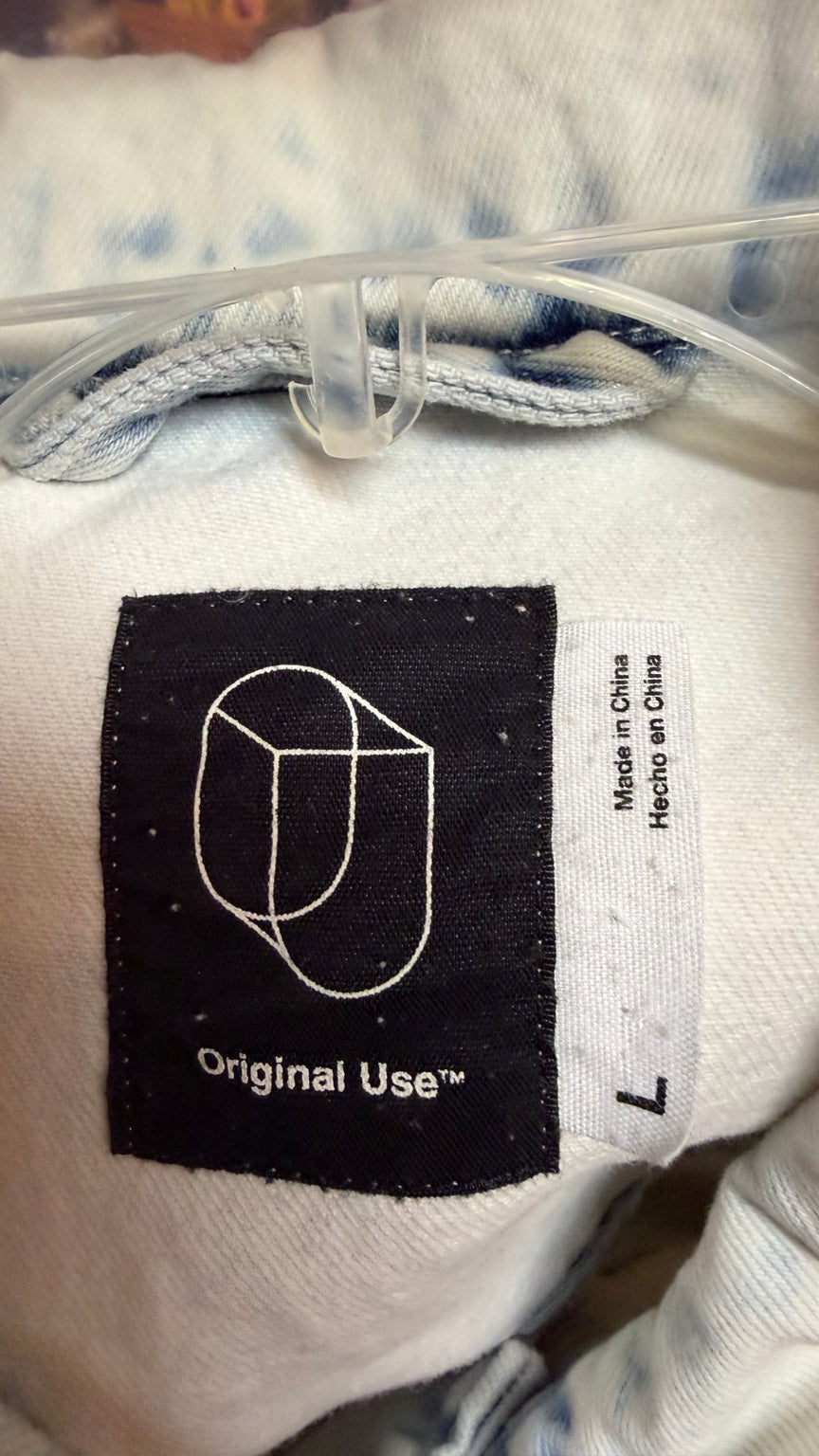 Original Use Light Acid-Wash Denim Jacket