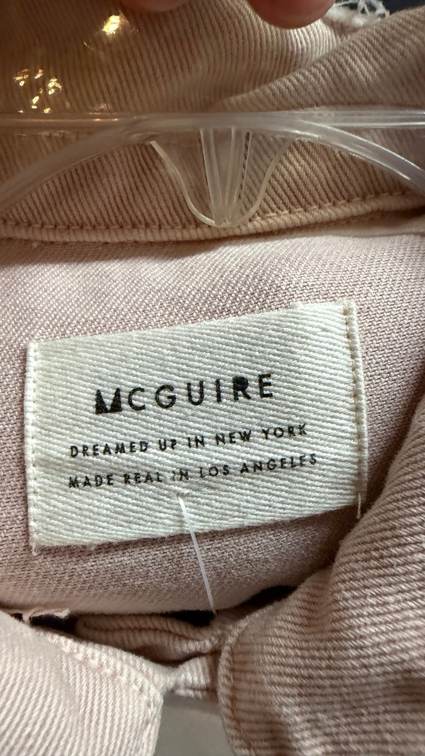 McGuire Blush Distressed Denim Jacket