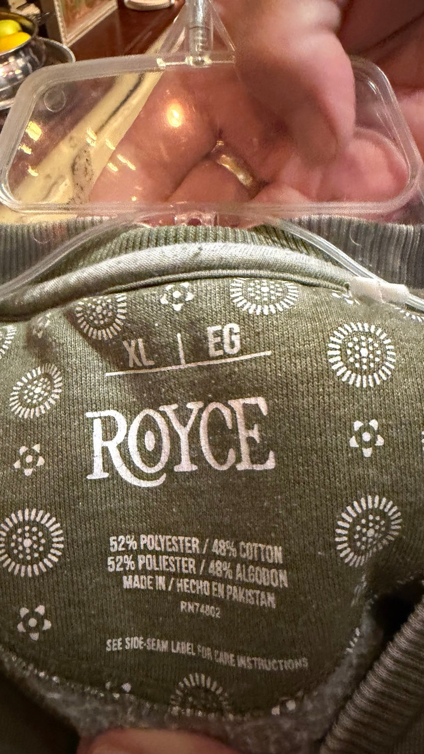 Royce Olive Washed Sweatshirt