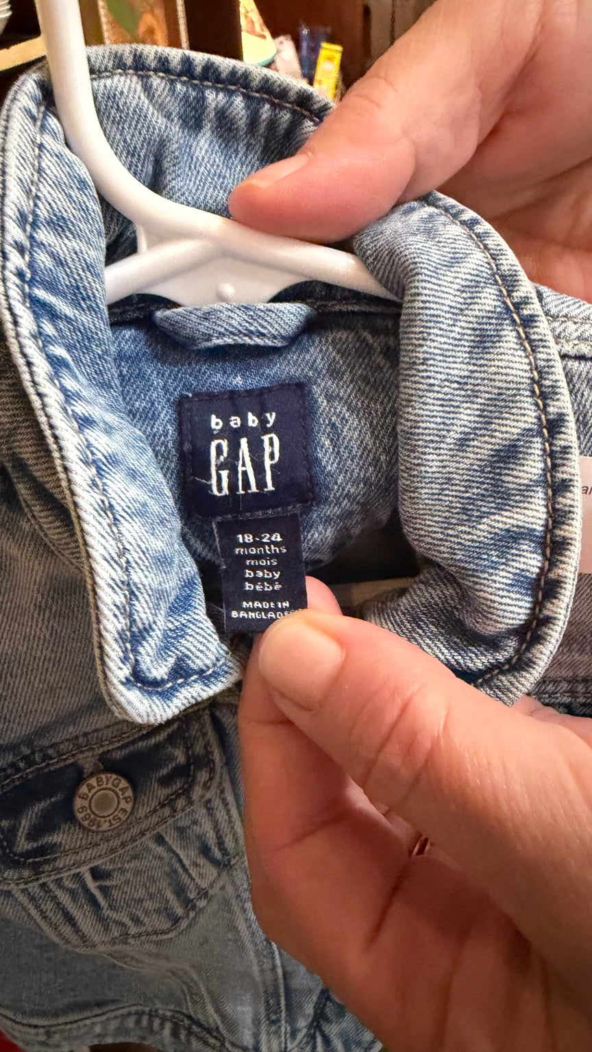 Baby GAP Frayed Denim Vest