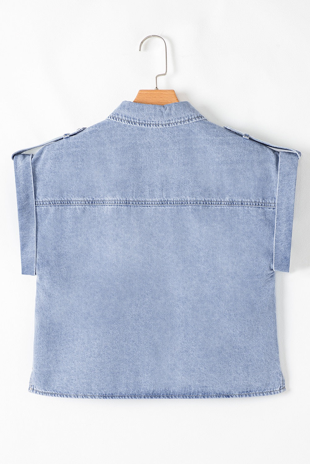 Denim Cap Sleeve Top LT