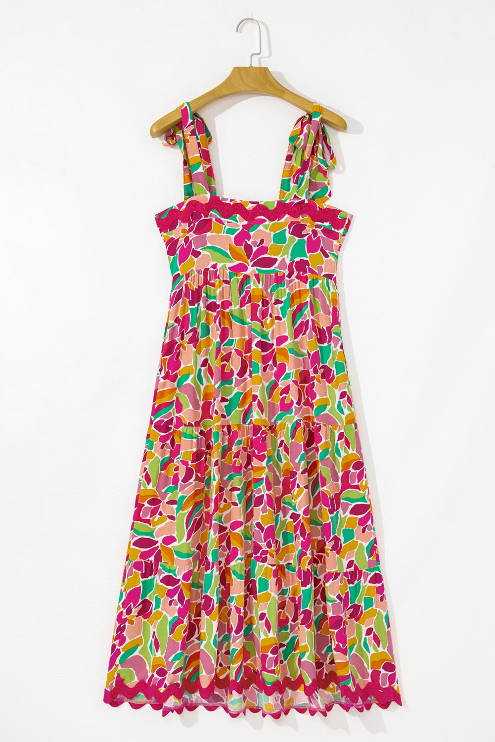 Abstract Ric Rac Maxi Dress LT
