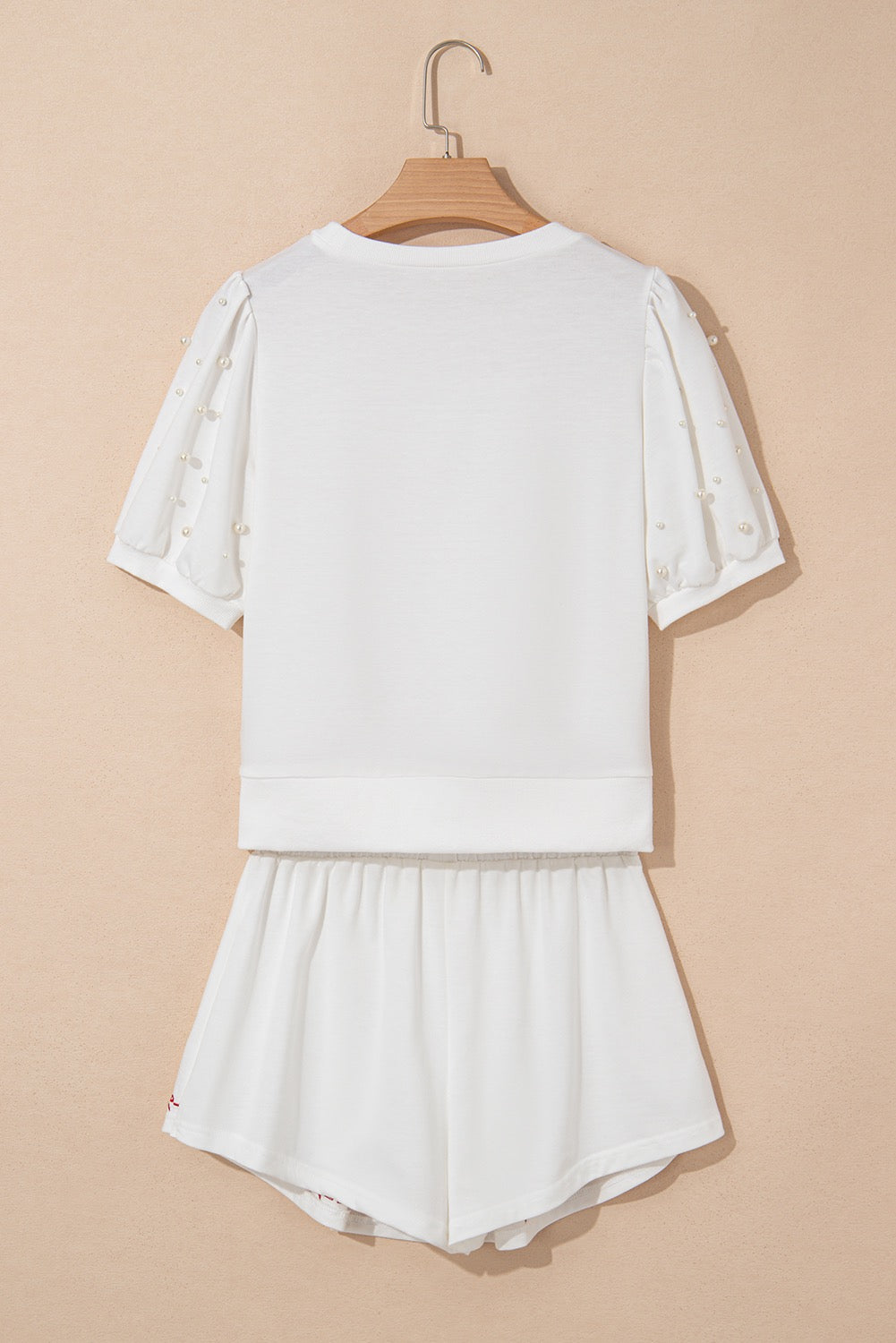 White with Red Bow Trim Set LT