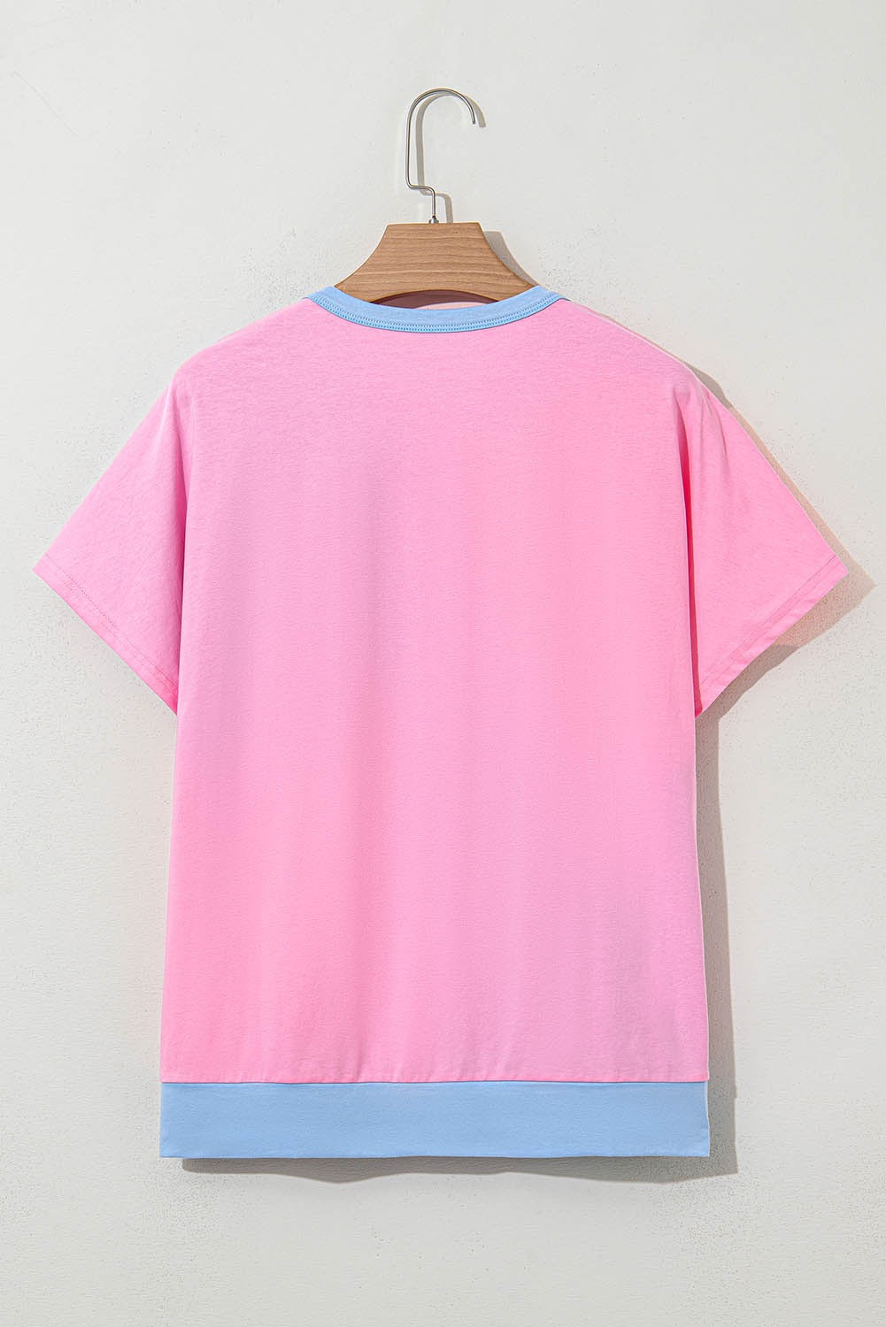 Blue and Pink Henley Top LT