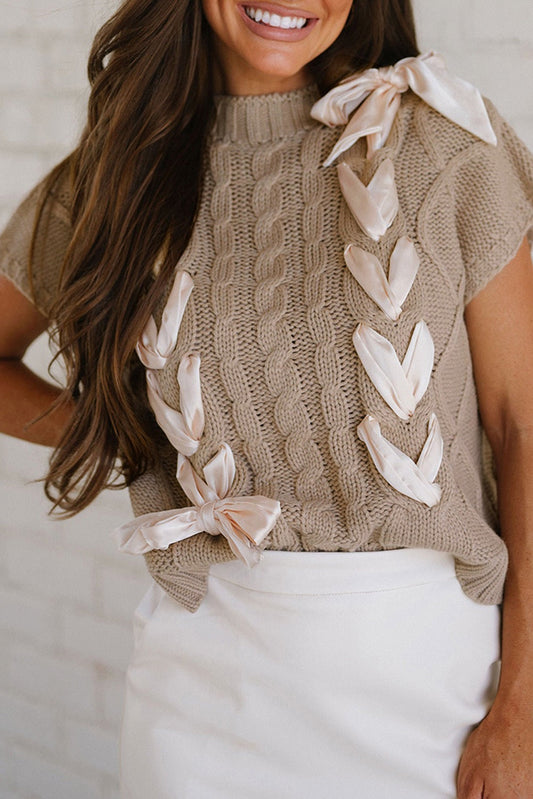 Tan Ribbon Sweater June.