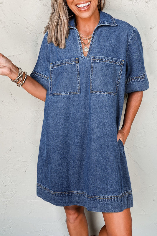 Dark Denim Dress RTS