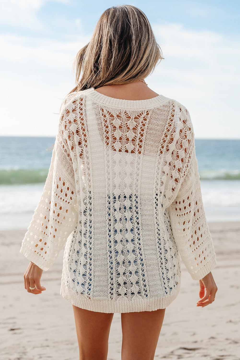 Hollow Out Knit Top LT