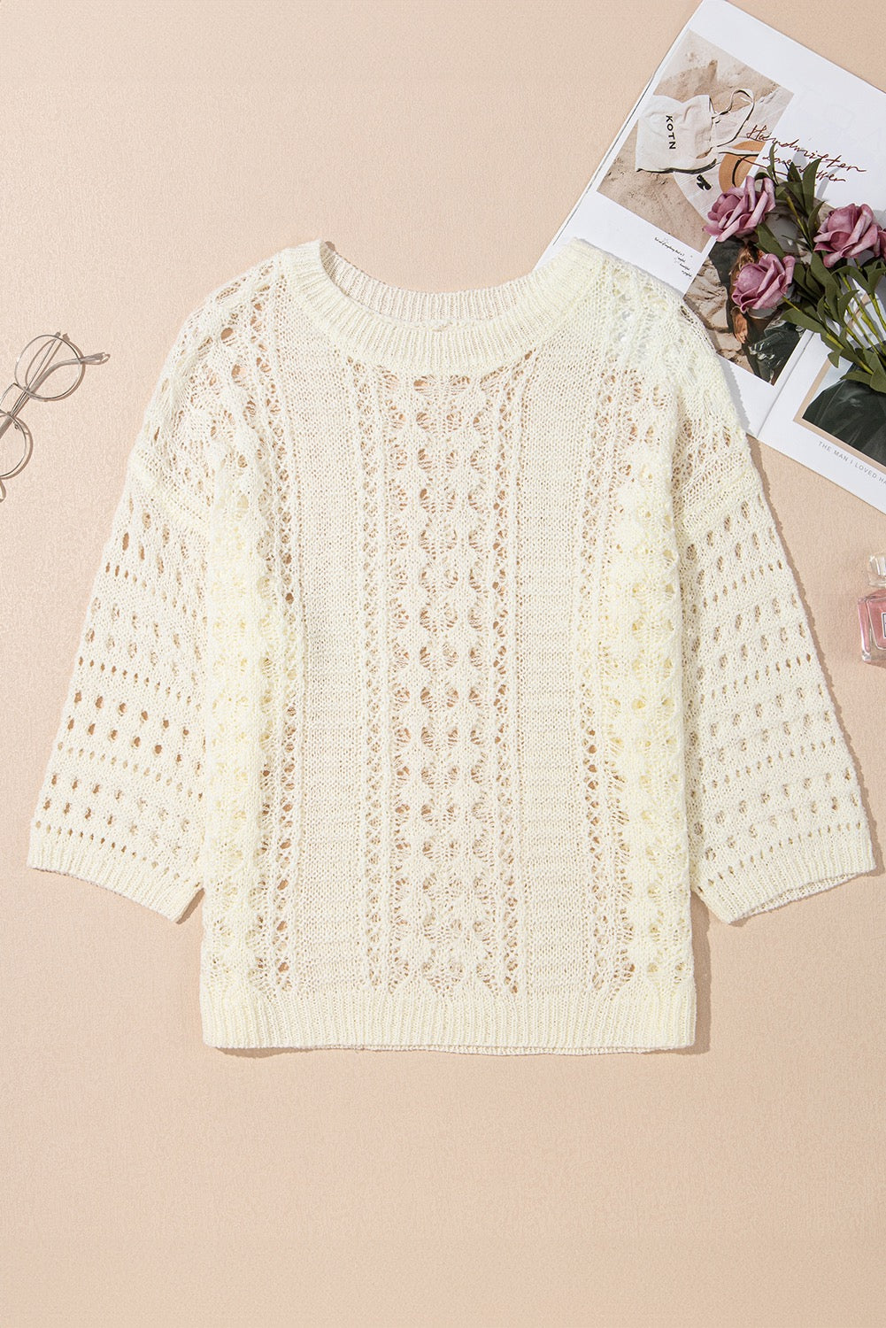 Hollow Out Knit Top LT