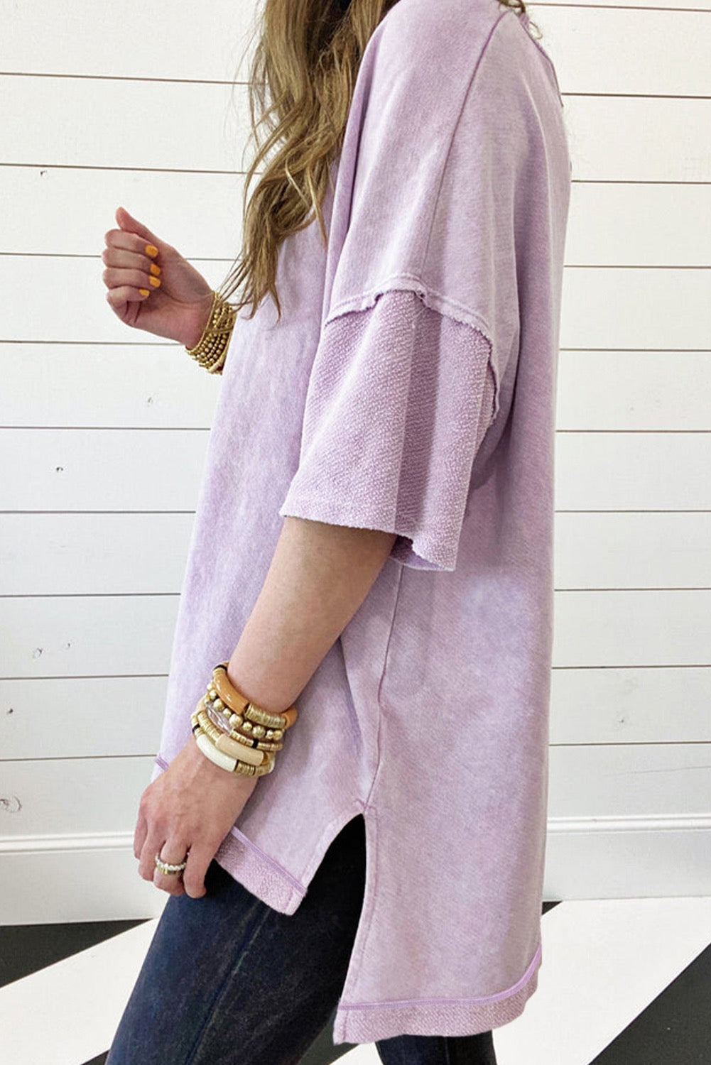 Oversized Mineral Purple T LT