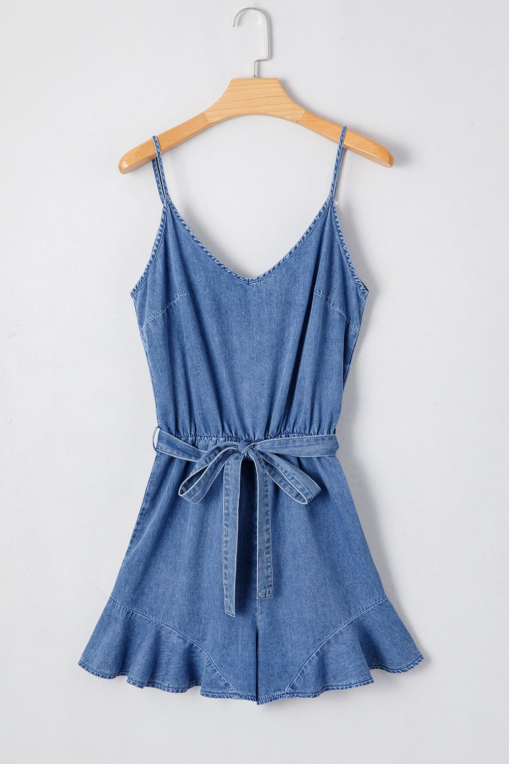 Denim Spaghetti Strap Romper LT
