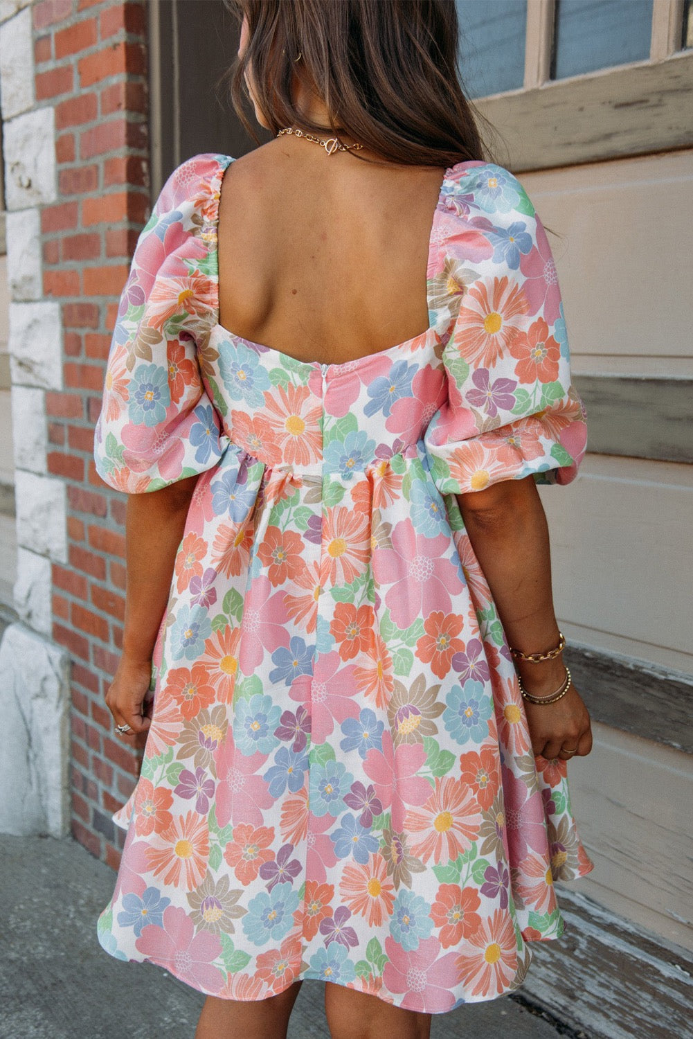 Pastel Floral Mini Dress LT