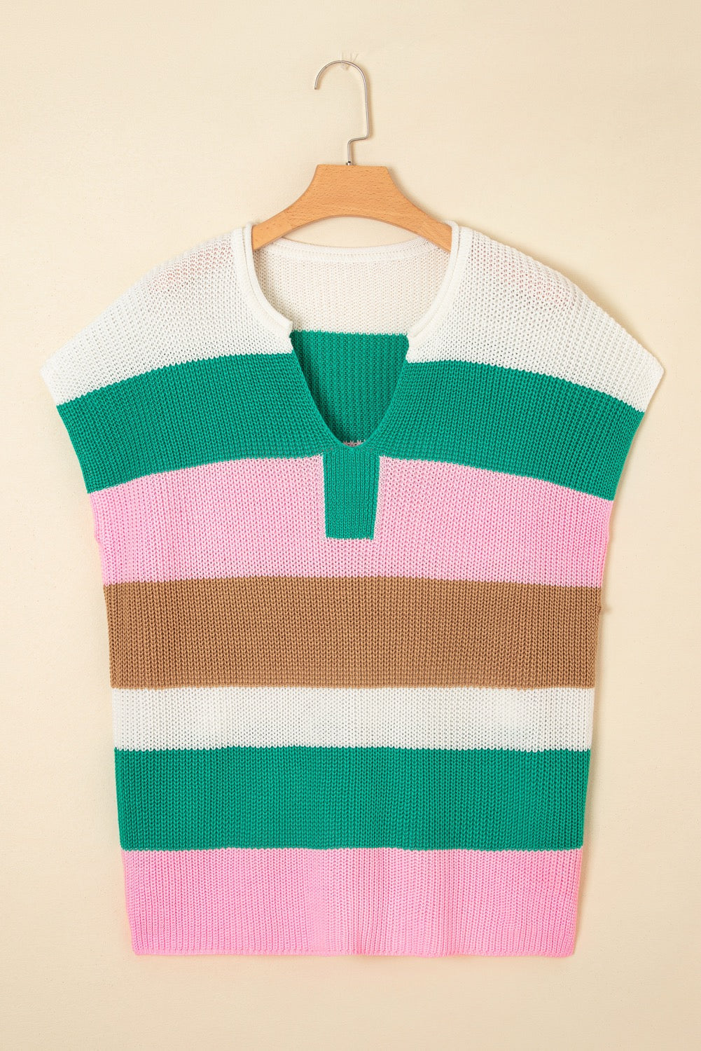 Knit Plus Size Striped Top LT