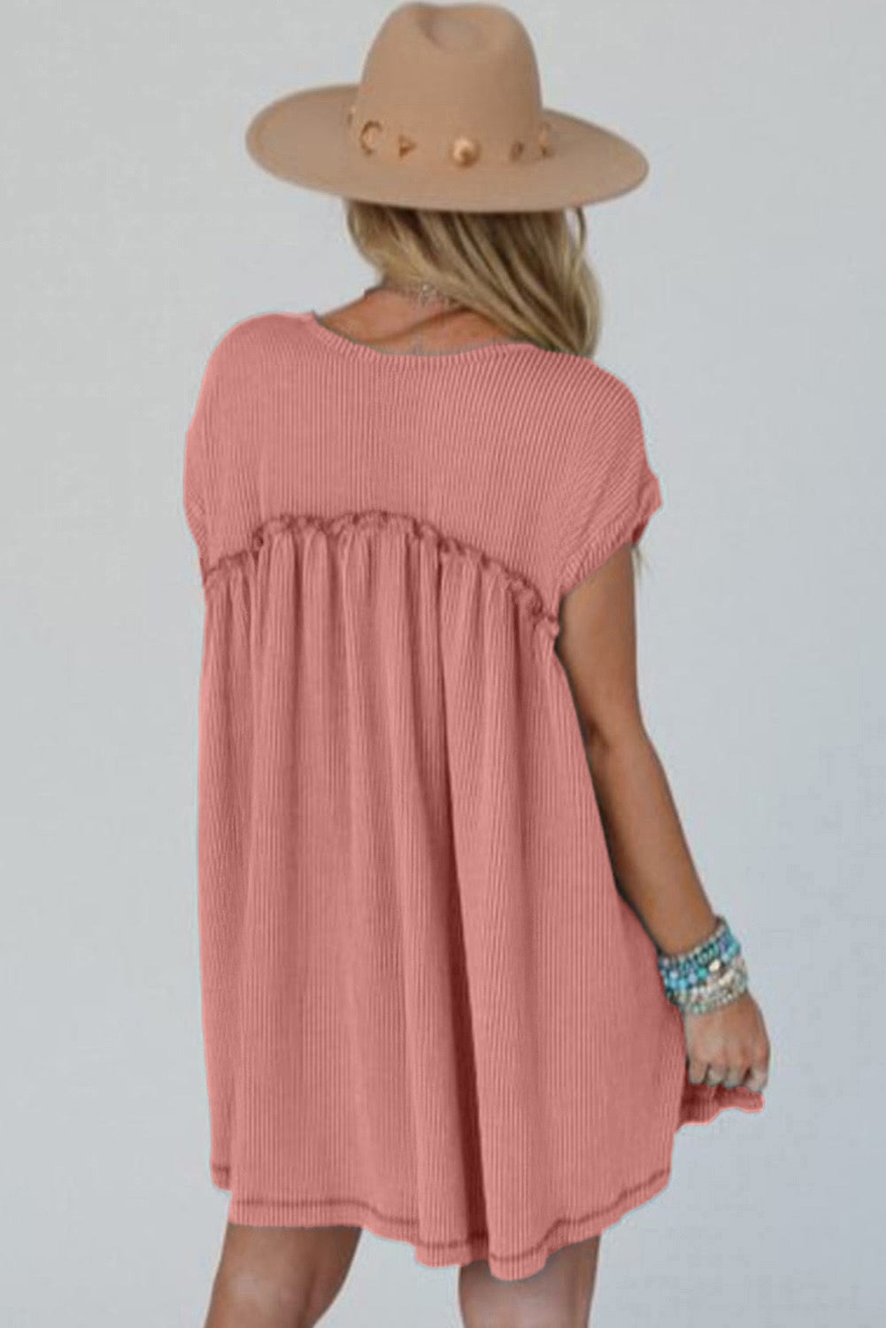 Dusty Pink Pocket Dress RTS