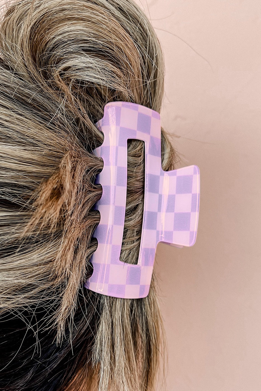 Checkered Hair Clip RTS