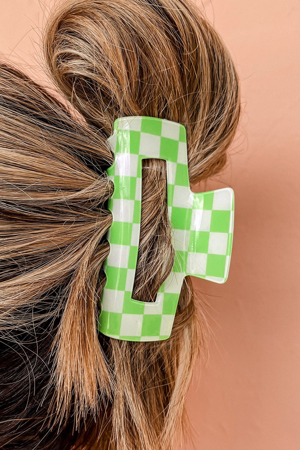 Checkered Hair Clip RTS