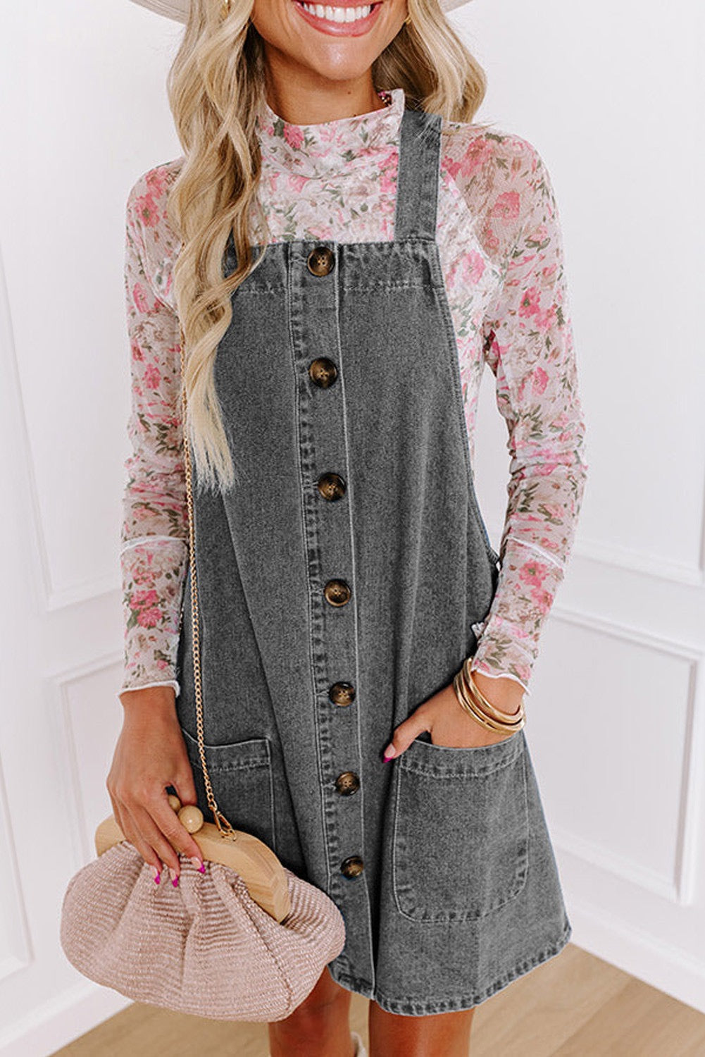 Grey Overall Dress RTS