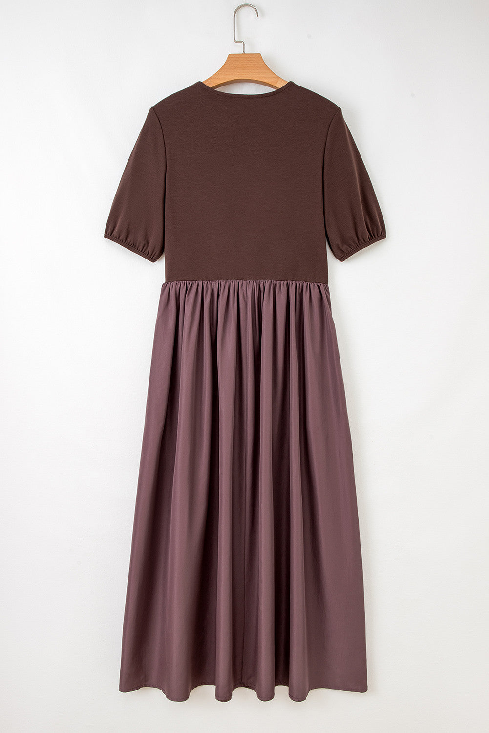 Knit Top Patchwork Pleated Dress RTS