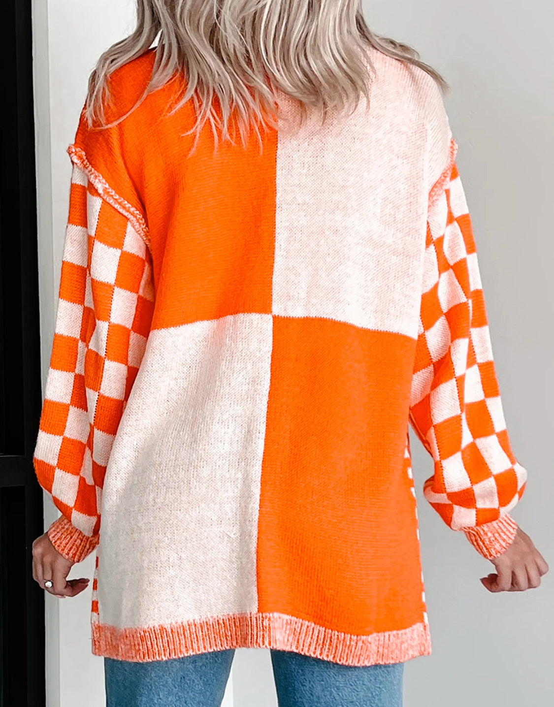 Checkered Cardigan *multiple colors* RTS