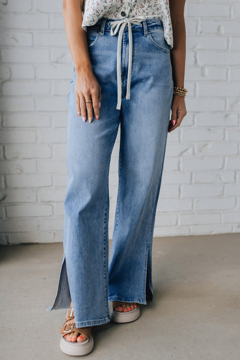 Slit Leg Casual Jeans RTS