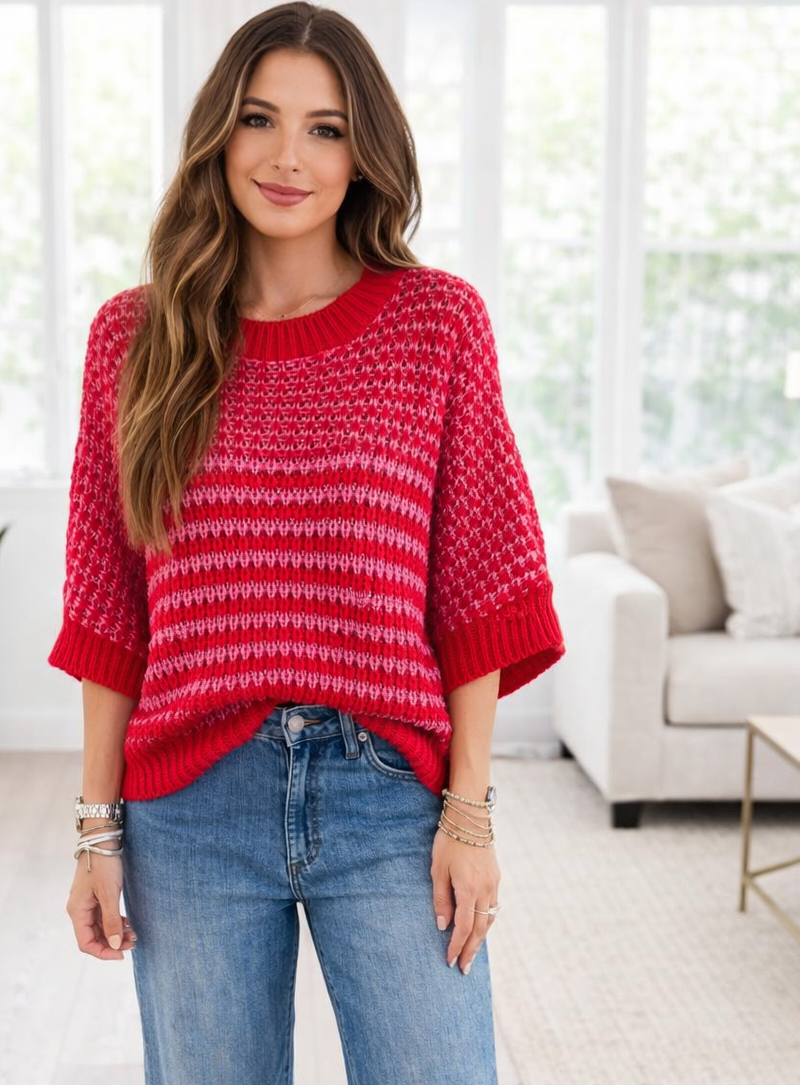 Stripe Slouchy Sweater RTS
