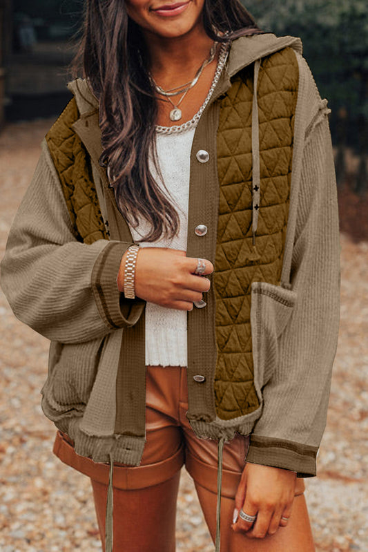 Green Quilted Patchwork Jacket RTS