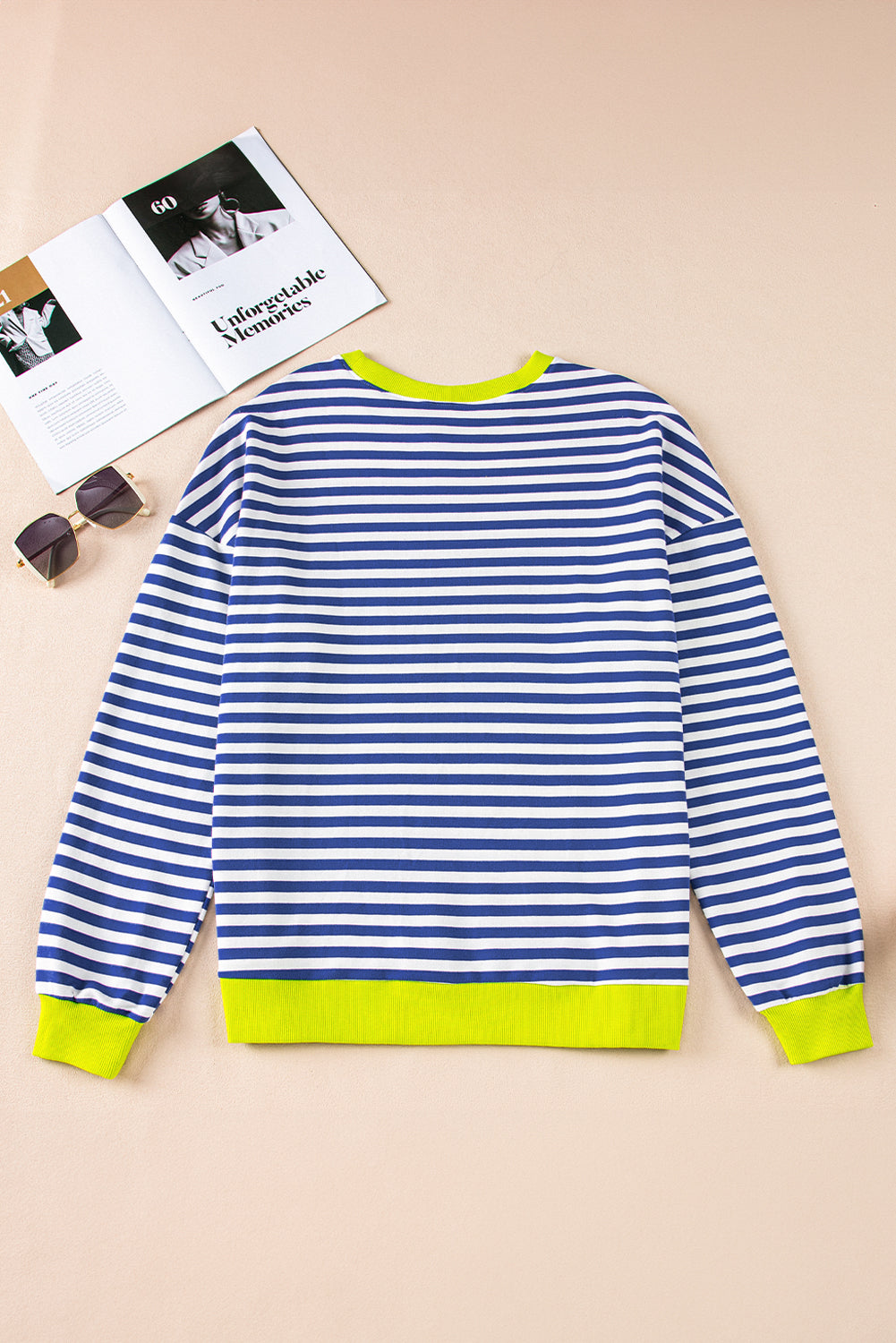 Blue Stripe Baggy Sweatshirt RTS