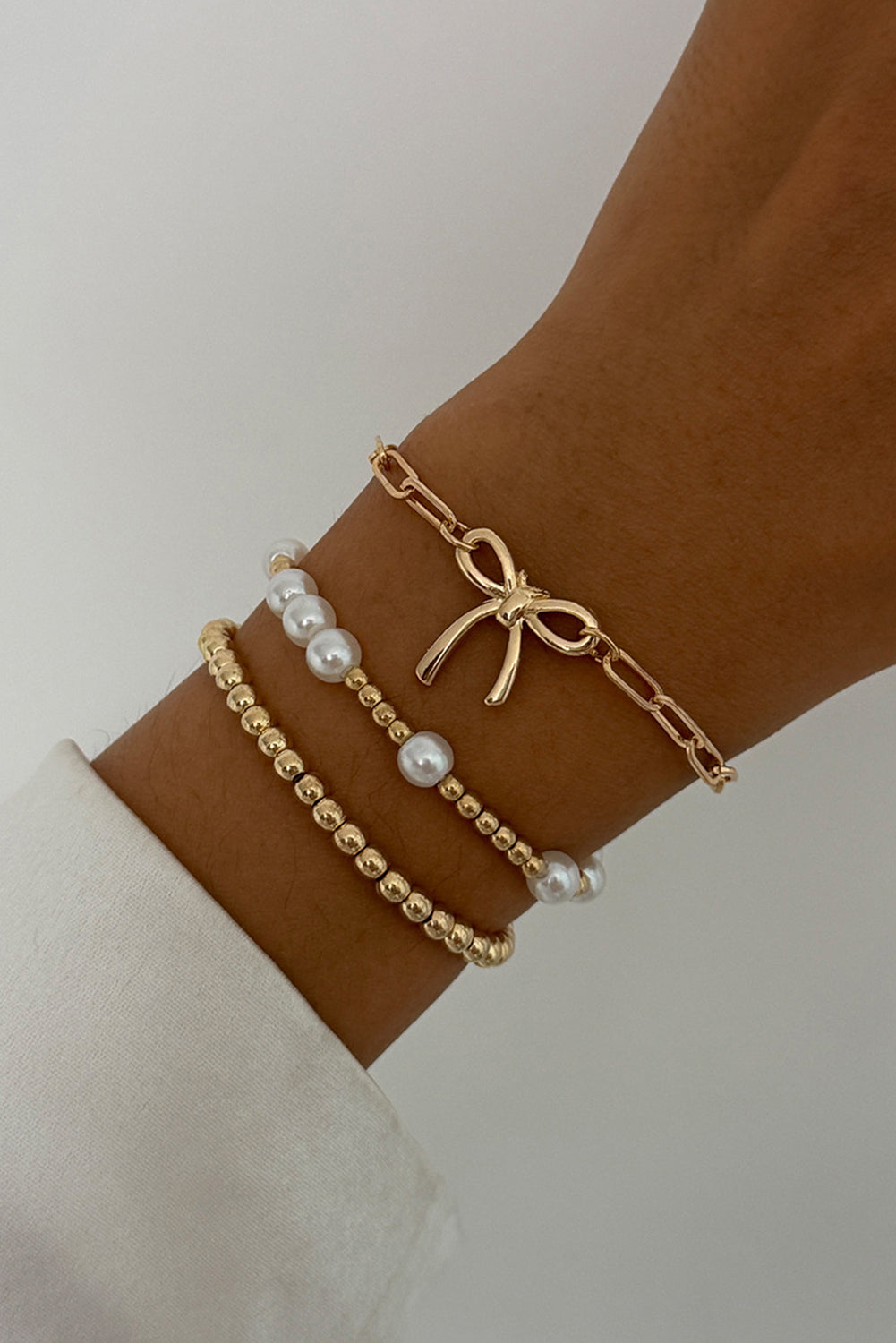 Gold Bow Chain Bracelet RTS