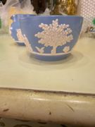 Blue Jasperware-Style Relief Bowl
