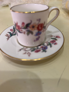 Vintage Floral Teacup and Saucer
